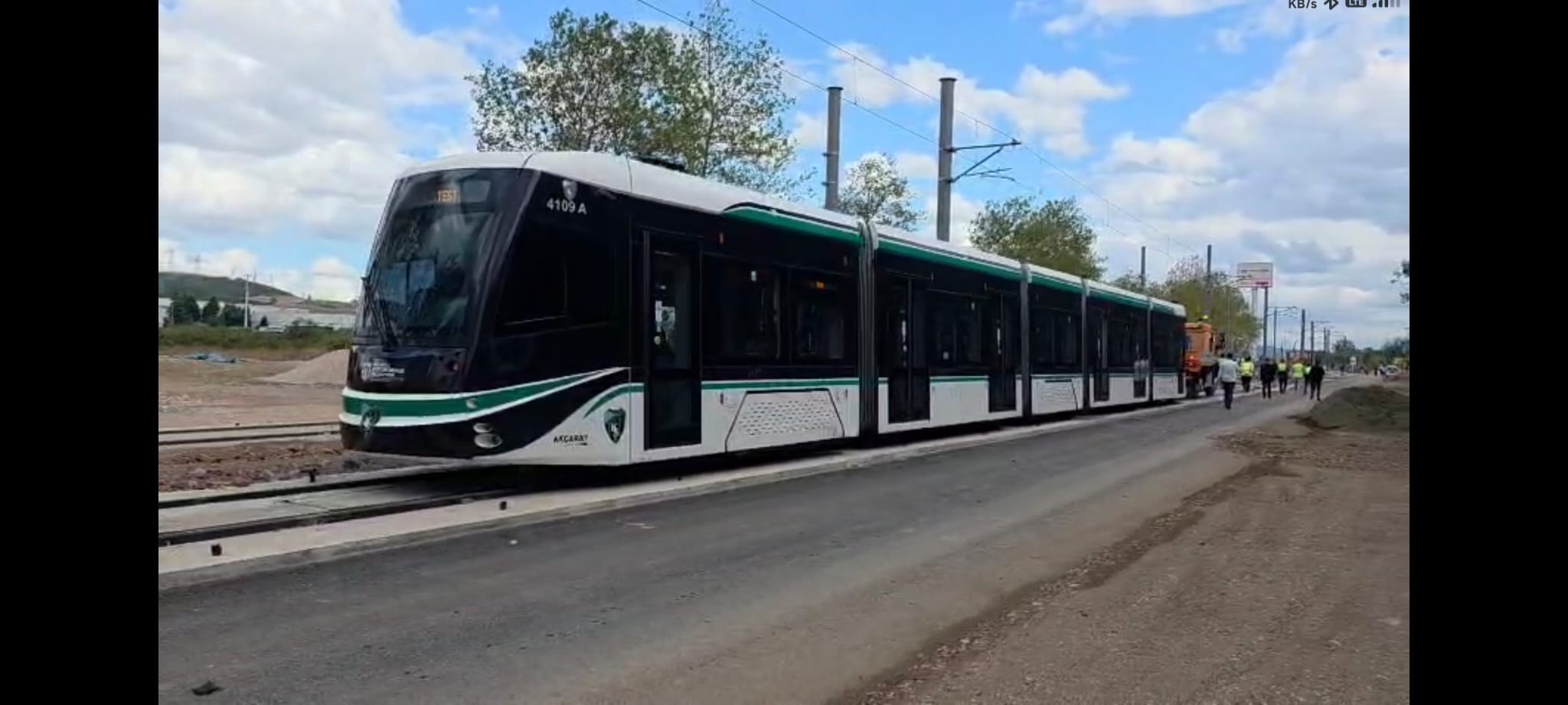 Stada gidecek tramvayda soğuk testler yapılıyor (3)