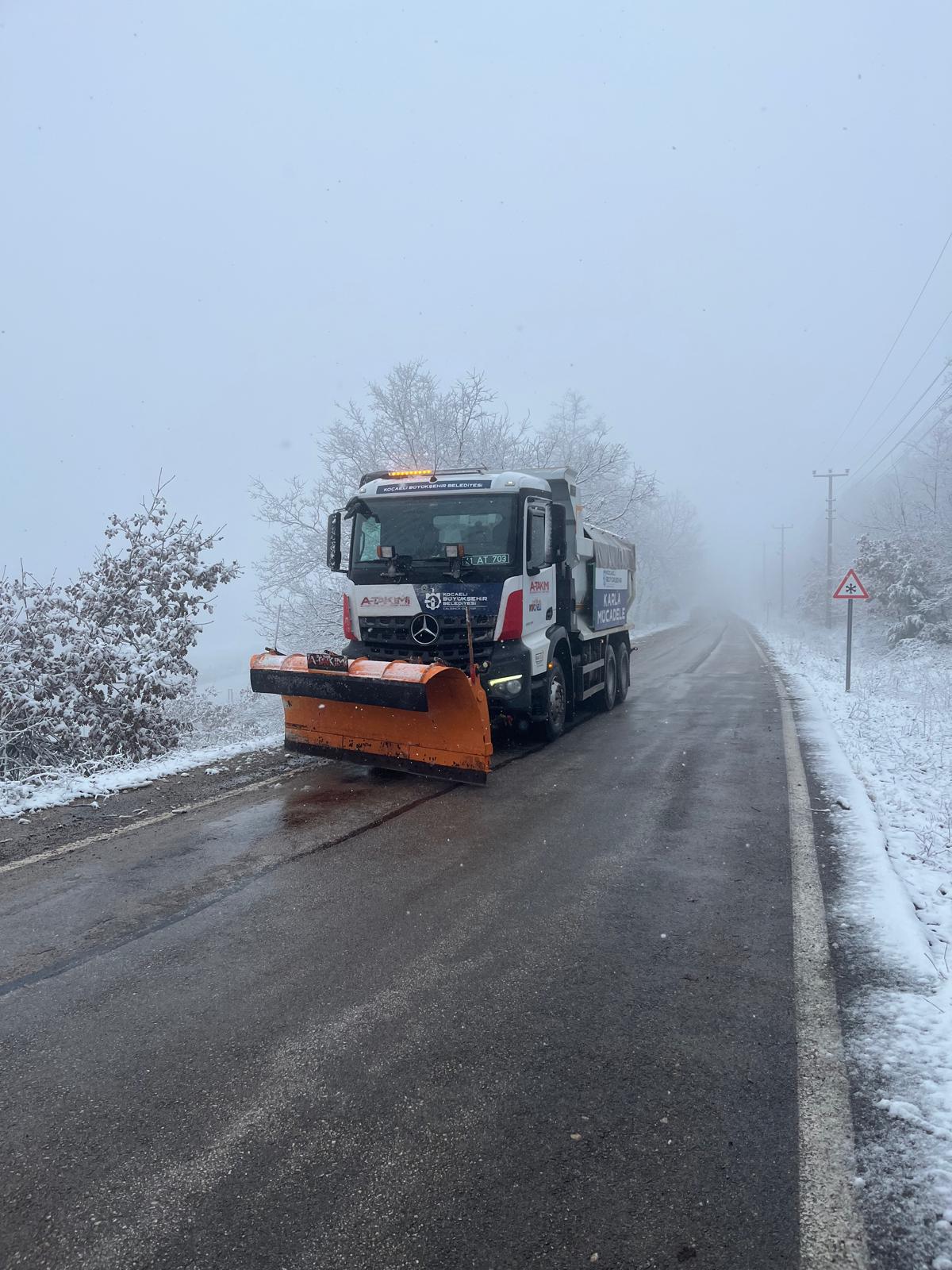 Kocaeli Büyükşehir'den kar teyakkuzu (3)